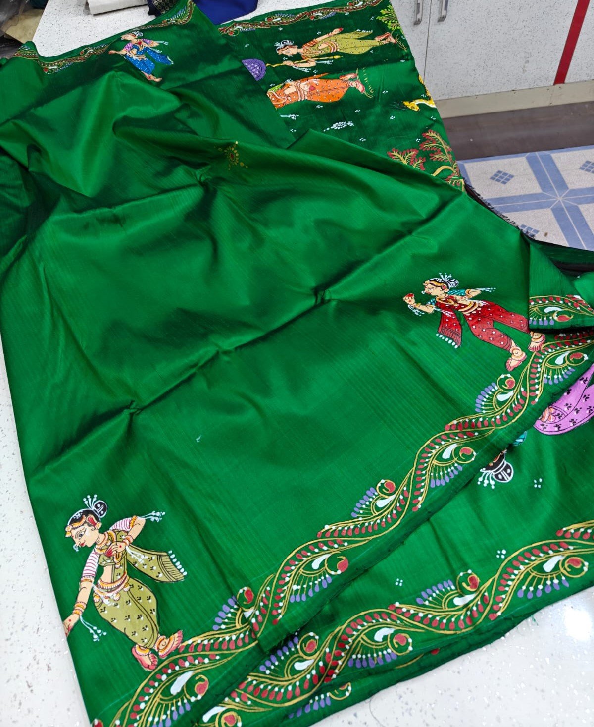 Patachitra Silk Saree