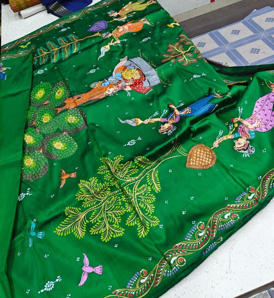 Patachitra Silk Saree